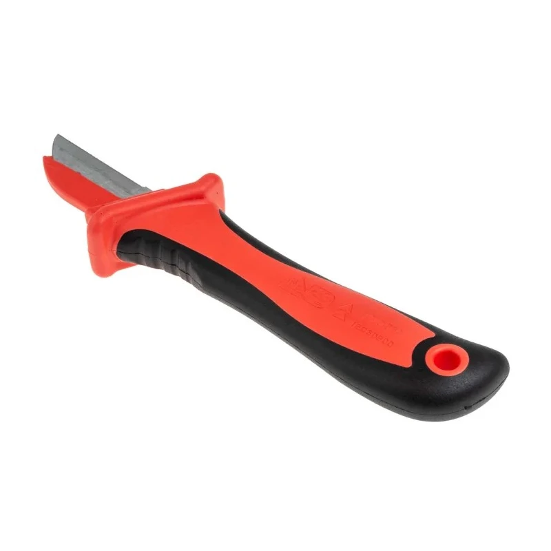 RS PRO Insulated Stainless Steel VDE 1000V Approved Cable Knife, 44 mm Blade Length, 220 mm Overall Length 192-3674