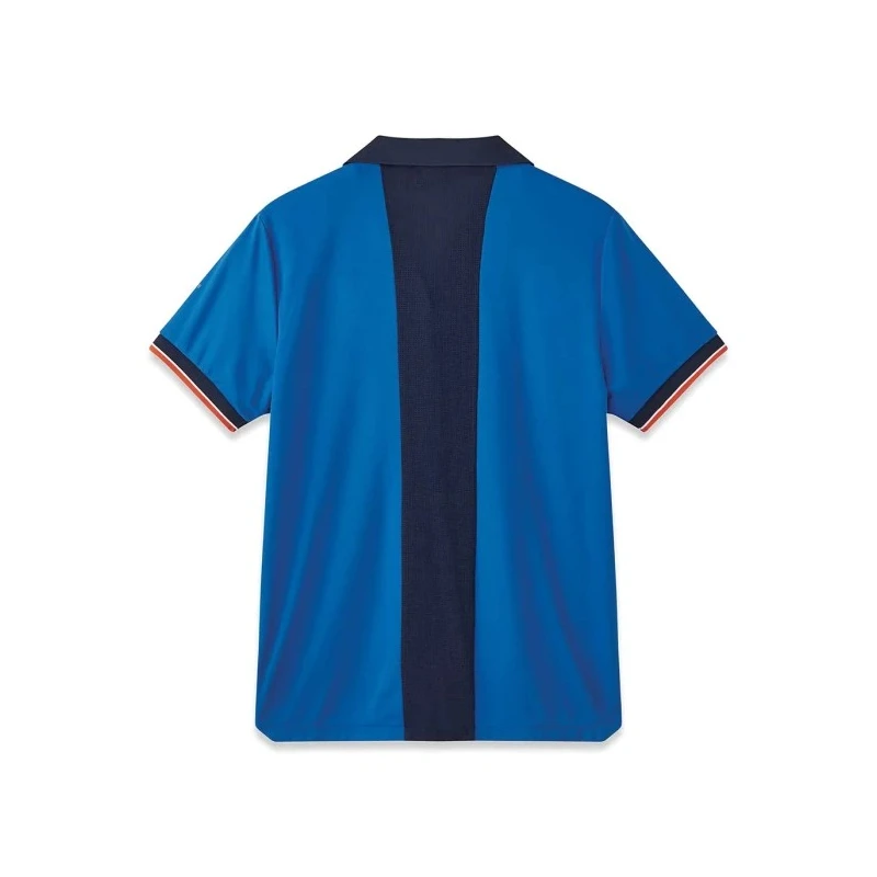 Parade Blue Polyester Short Sleeve Polo Shirt with YKK Zip Closure OLLEY 17OLLEY*1452TXXXL