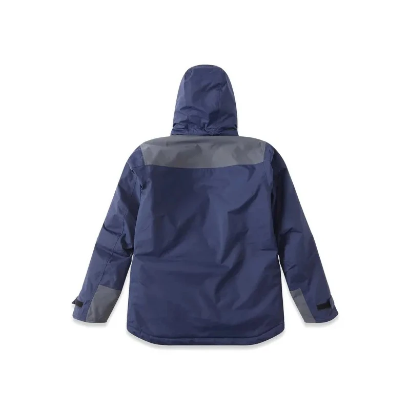 Parade Waterproof Navy Nylon Parka Jacket with Polyester Lining, Zipper Closure, Size L ORMOZ 17ORMOZ*1482TL