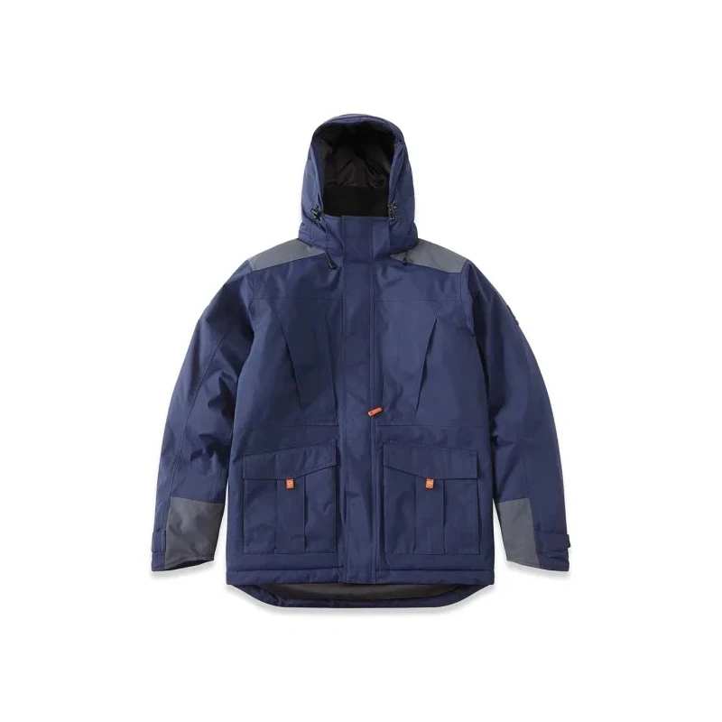 Parade Waterproof Navy Nylon Parka Jacket with Polyester Lining, Zipper Closure, Size L ORMOZ 17ORMOZ*1482TL