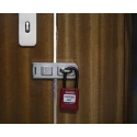 RS PRO Red 1-Lock Safety Lockout Nylon and Aluminium Padlock 6.35 mm Shackle Diameter 38 mm Shackle Length 196-3765