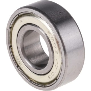 RS PRO 1 Row Deep Groove Ball Bearing 15 mm ID, 35 mm OD, 11 mm Width, Shielded, C3 Clearance, Steel Cage and 6202-2Z/C3