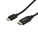 StarTech.com USB 2.0 Male USB Type C to Male Micro USB Type B Cable Black 1m USB2CUB1M