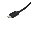 StarTech.com USB 2.0 Male USB Type C to Male Micro USB Type B Cable Black 1m USB2CUB1M