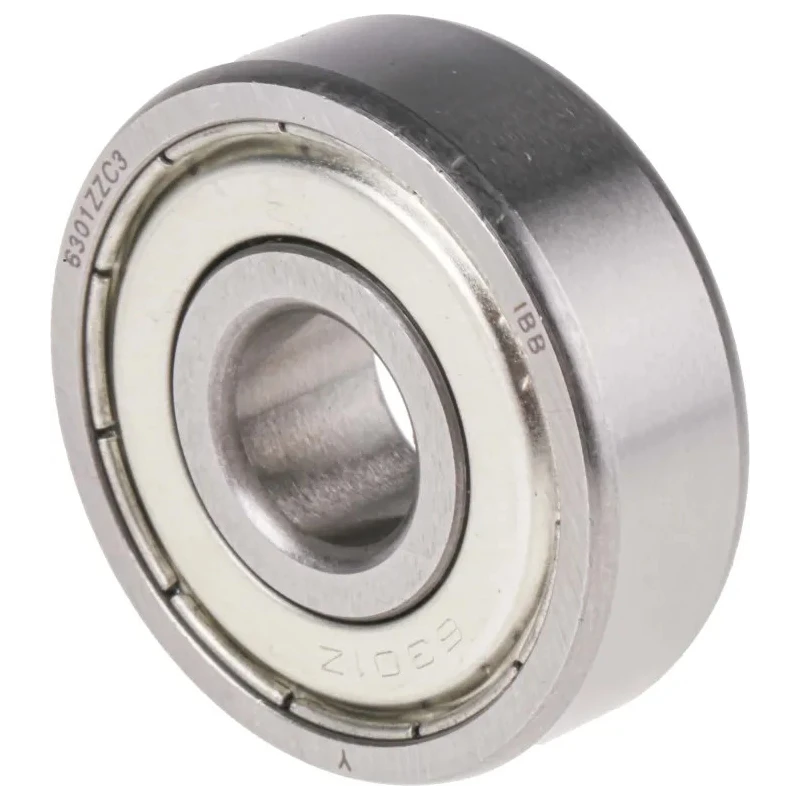 RS PRO Single Row Deep Groove Ball Bearing 12 mm ID, 37 mm OD, Shielded, C3 Clearance 6301-2Z/C3