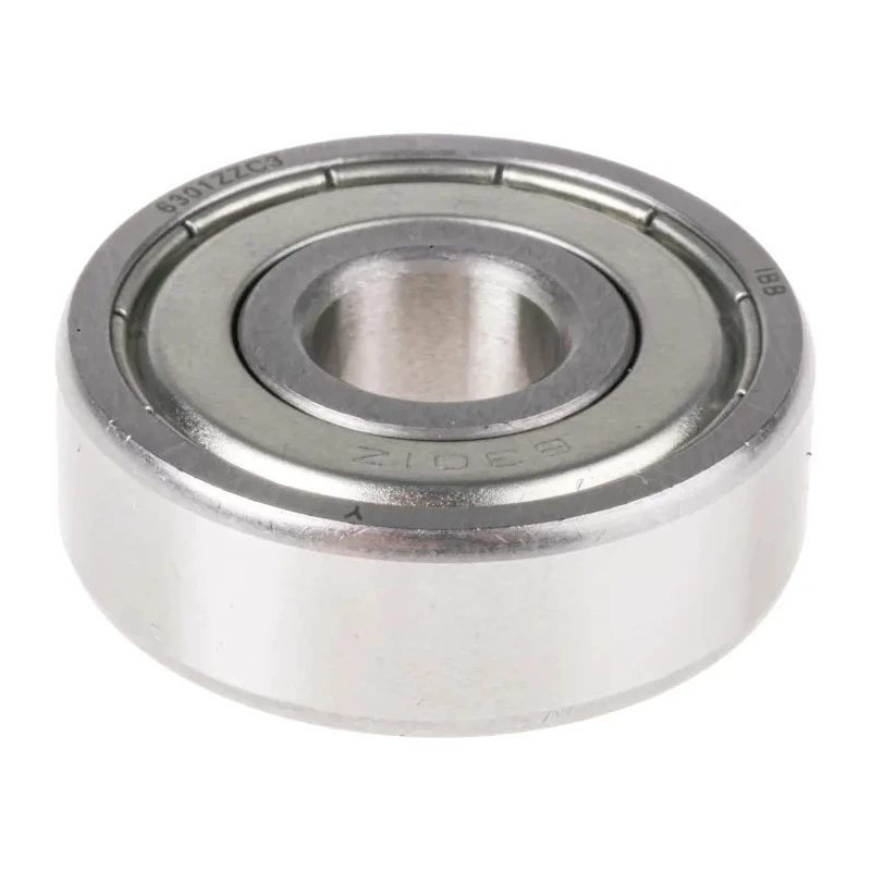 RS PRO Single Row Deep Groove Ball Bearing 12 mm ID, 37 mm OD, Shielded, C3 Clearance 6301-2Z/C3