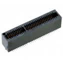 Samtec MEC1 Series Vertical Edge Connector Female Surface Mount, 30 Contacts, 1 mm Pitch, 1 Row, Solder Termination 