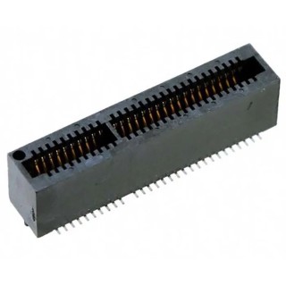 Samtec MEC1 Series Vertical Edge Connector Female Surface Mount, 30 Contacts, 1 mm Pitch, 1 Row, Solder Termination 