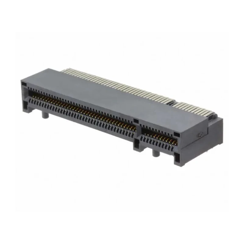 Samtec PCIe Series Vertical Edge Connector Female, Surface Mount, 164 Contacts, 1 mm Pitch, 1 Row, Solder PCIE-164-02-S-D-RA