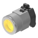 EAO Panel Yellow LED Pilot Light 100mA, 704 Series, 31mm Cutout, IP65, Round, Metal Body, Aluminium Bezel 0704.006.418.