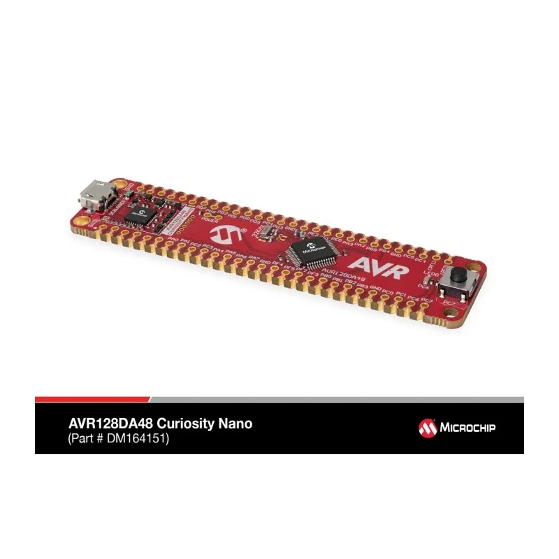 Microchip AVR128DA48 Curiosity Nano GPIO Evaluation Board Microcontroller Development Kit DM164151