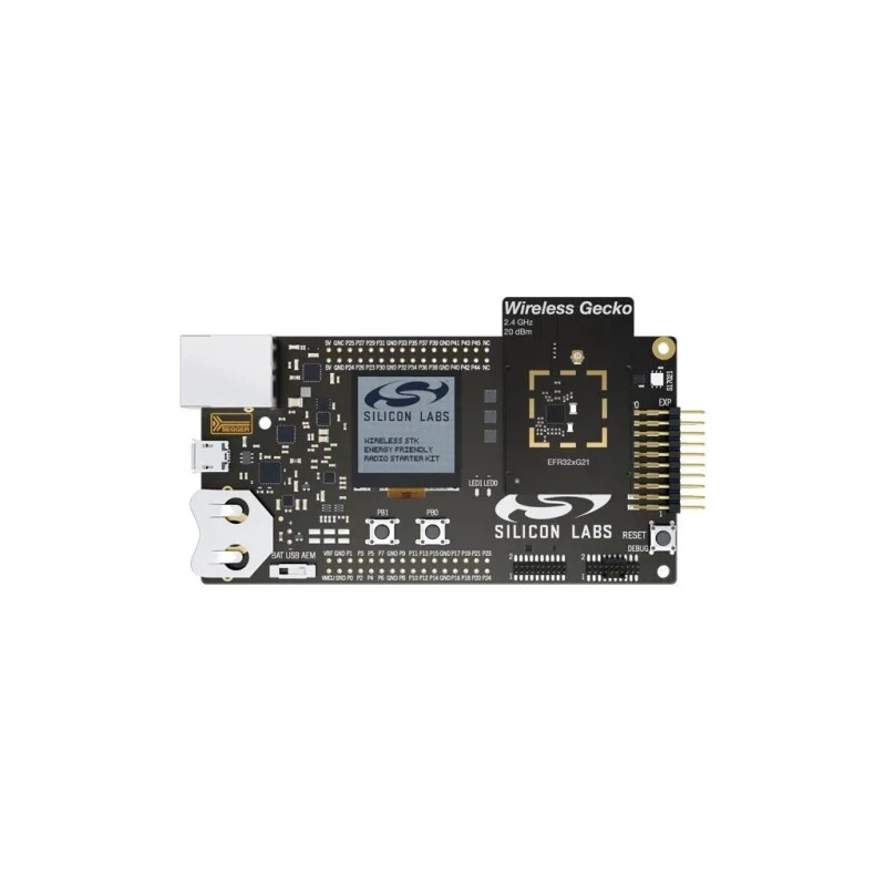 Silicon Labs EFR32xG21 Wireless Gecko Starter Kit Development Kit for IoT Devices 2.4 GHz SLWSTK6006A