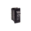 Bulgin Panel Mount DPST On-Off Rocker Switch Black Actuator 16A 250V AC C1500ATAAA