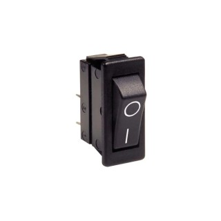 Bulgin Panel Mount DPST On-Off Rocker Switch Black Actuator 16A 250V AC C1500ATAAA