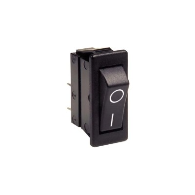 Bulgin Panel Mount DPST On-Off Rocker Switch Black Actuator 16A 250V AC C1500ATAAA
