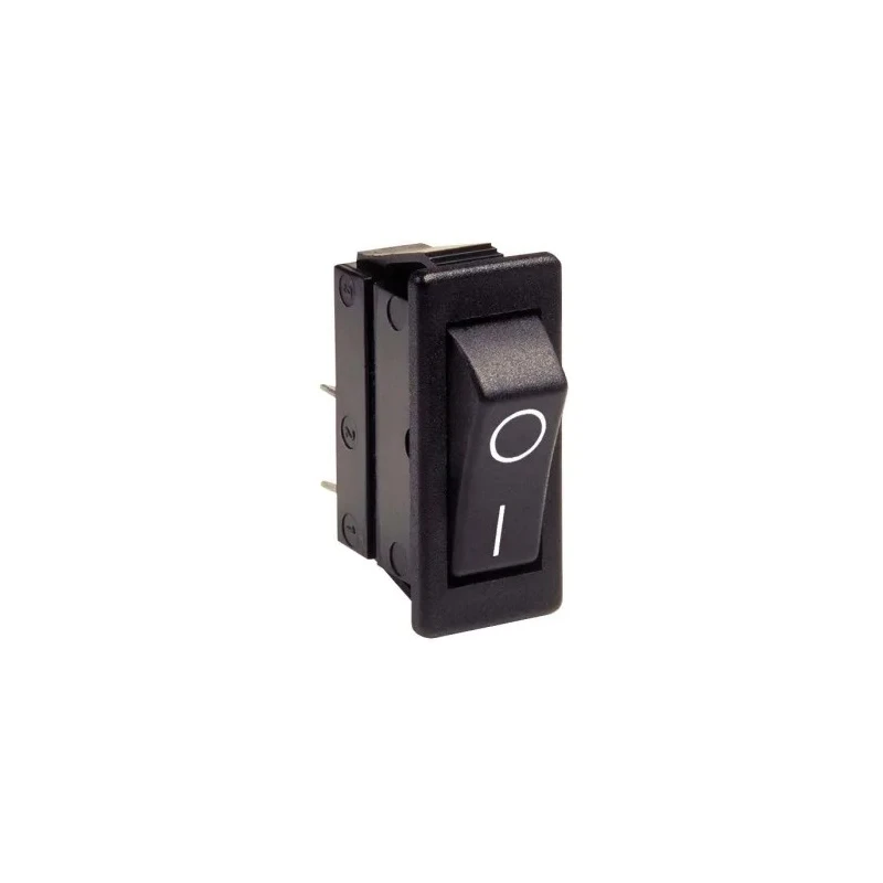 Bulgin Panel Mount DPST On-Off Rocker Switch Black Actuator 16A 250V AC C1500ATAAA