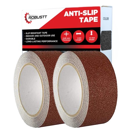 Buy Robustt Anti Skid/Anti Slip 5mx50mm Brown Adhesive Tape