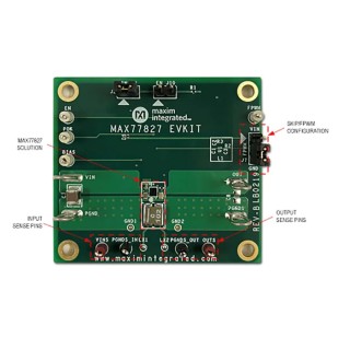 Maxim Integrated 1.6A Buck-Boost Converter Evaluation Kit 1.8V to 5.5V Input Adjustable 2.3V to 5.3V Output Voltage MAX77827