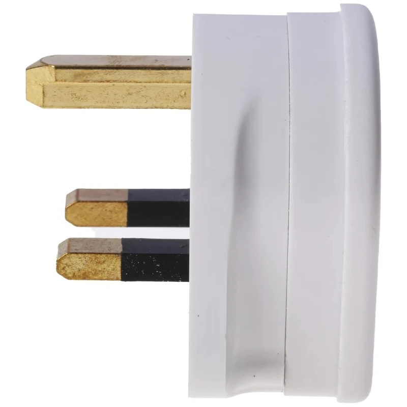 MK Electric 13A 250V UK Mains Plug White Cable Urea Formaldehyde Screw Termination 647 WHI
