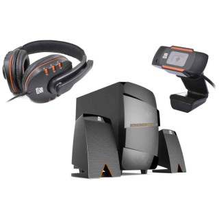 RS PRO Home Working Kit 1.4 MP 60 fps Webcam 1080 x 720 pixel with Speaker Set and Headset 201-3516