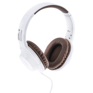 RS PRO Over The Head Headset White 3.5 mm Jack 40 mm Drivers 2.3 m Cable 201-3523