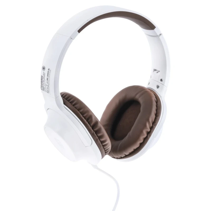 RS PRO Over The Head Headset White 3.5 mm Jack 40 mm Drivers 2.3 m Cable 201-3523