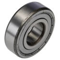 SKF Single Row Deep Groove Ball Bearing 20 mm ID, 47 mm OD, 14 mm Width, C3 Clearance, Double Shielded 6204-2Z/C3LHT23