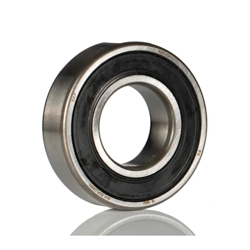 SKF Single Row Deep Groove Ball Bearing 25 mm ID, 52 mm OD, 15 mm Race Width, 8500 rpm Limiting Speed 6205-RSH