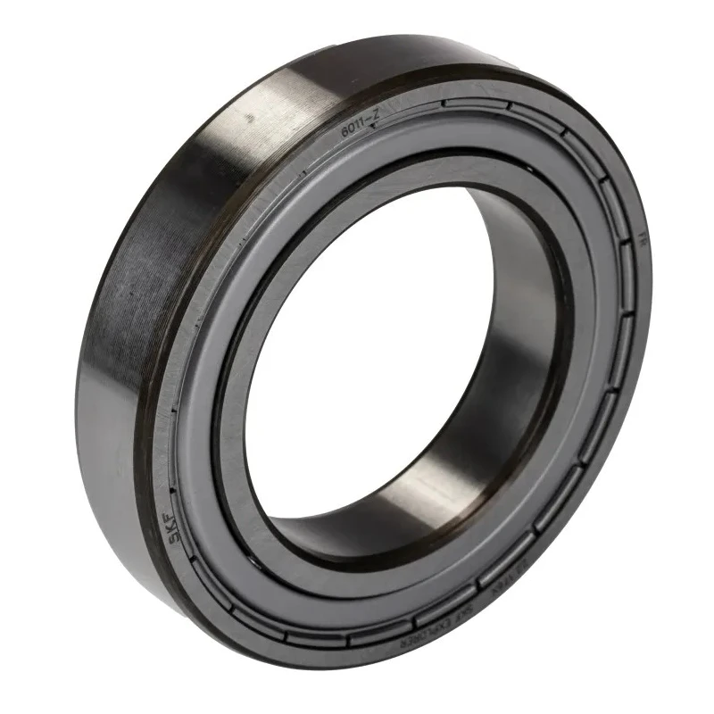 SKF 1 Row Deep Groove Ball Bearing 55 mm ID, 90 mm OD, Shielded, 10000 rpm Limiting Speed 6011-Z