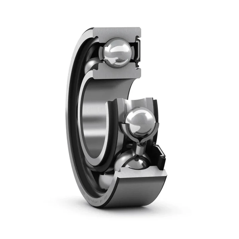 SKF Single Row Deep Groove Ball Bearing 20 mm ID 47 mm OD 14 mm Width Sealed Sheet Metal Cage 6204-RSH
