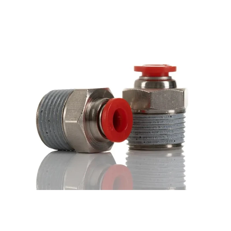 Norgren Pneufit C Series Female Pneumatic Fitting Nickel Plated Brass 3/8 in R Thread C01250638