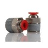 Norgren Pneufit C Series Female Pneumatic Fitting Nickel Plated Brass 3/8 in R Thread C01250638