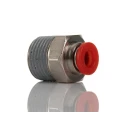 Norgren Pneufit C Series Female Pneumatic Fitting Nickel Plated Brass 3/8 in R Thread C01250638