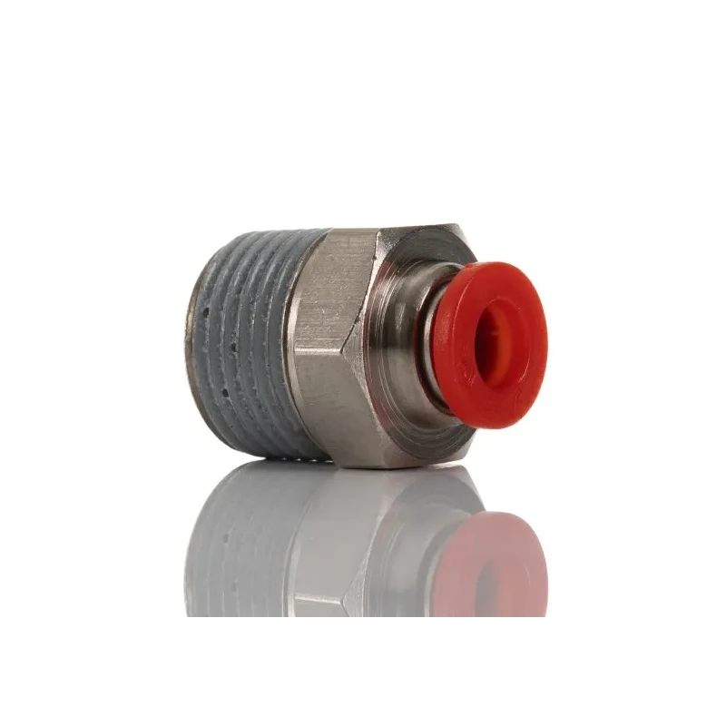 Norgren Pneufit C Series Female Pneumatic Fitting Nickel Plated Brass 3/8 in R Thread C01250638