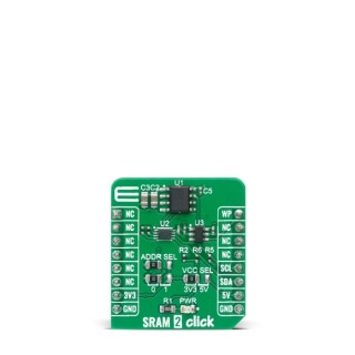 MikroElektronika SRAM 2 Click 64kB Serial SRAM Memory Development Kit 3.3-5V MIKROE-4178