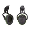 MSA Safety V-Gard Ear Shells for Helmets 28 dB Noise Reduction ANSI Approved Non-Foldable Green Black 10190356