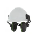 MSA Safety V-Gard Ear Shells for Helmets 28 dB Noise Reduction ANSI Approved Non-Foldable Green Black 10190356