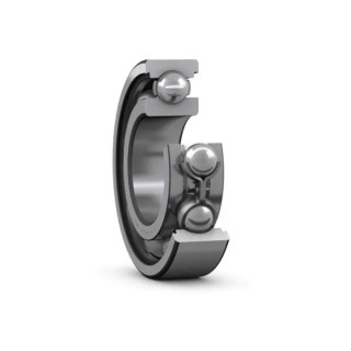 SKF Single Row Deep Groove Ball Bearing, 19.05 mm ID, 47.625 mm OD, 14.288 mm Race Width, Sheet Metal Cage RLS 6