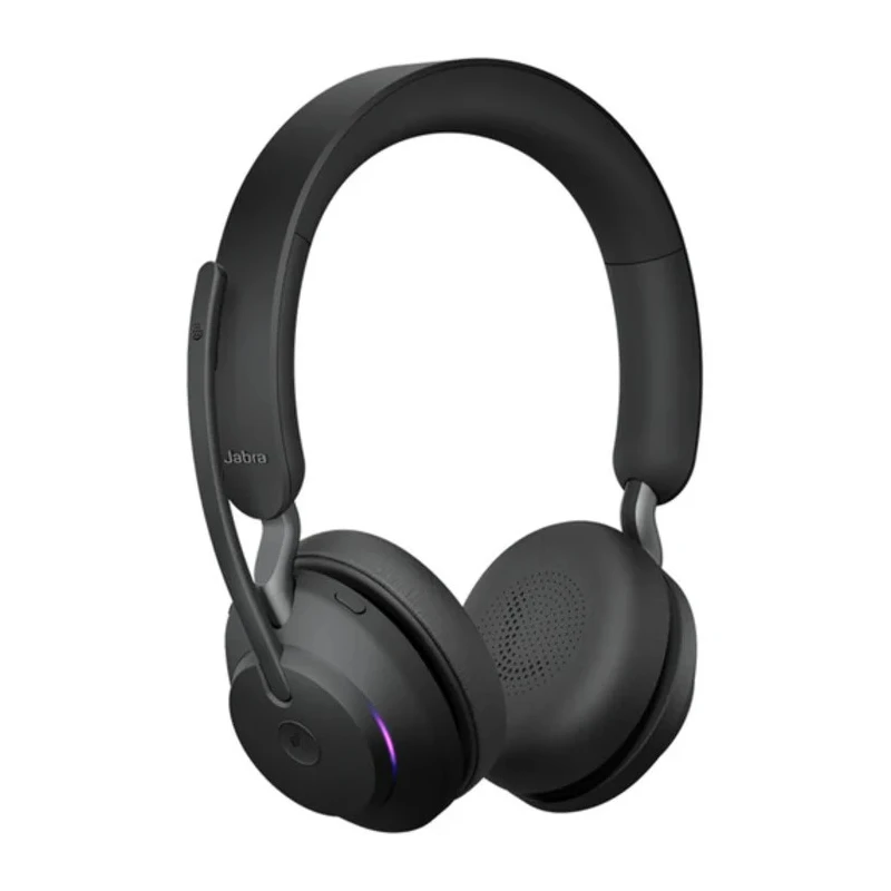 Jabra Black On Ear Wireless Bluetooth Headset with Integrated Busylight EVOLVE2 65