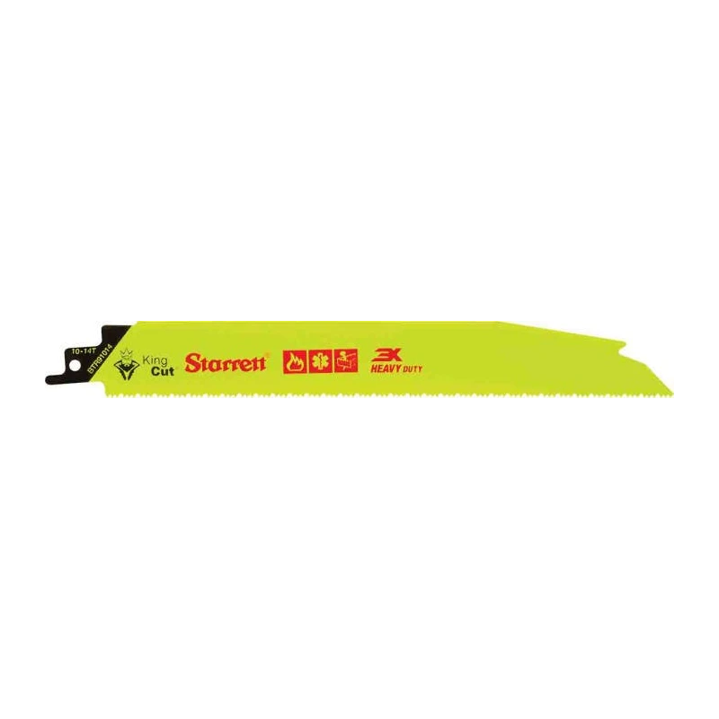 Starrett Reciprocating Saw Blade 14 Teeth per Inch 228 mm x 25 mm x 1.6 mm Bi-Metal 5-Piece Set BTR91014-5