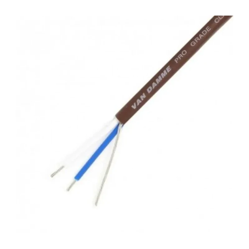 Van Damme Classic XKE Series Multipair Installation Cable 100 m Brown PVC Jacket 268070010100