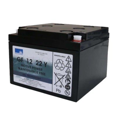 Sonnenschein 12 V Bolt Sealed Lead Acid Battery 22 Ah, VRLA Gel Technology, 125mm x 166mm GF12022YT