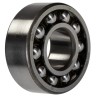 SKF Self-Aligning Ball Bearing 20 mm ID, 47 mm OD, 18 mm Race Width, Non-Metallic Cage, Steel Balls, Open End 2204 ETN9