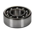 SKF Self-Aligning Ball Bearing 20 mm ID, 47 mm OD, 18 mm Race Width, Non-Metallic Cage, Steel Balls, Open End 2204 ETN9