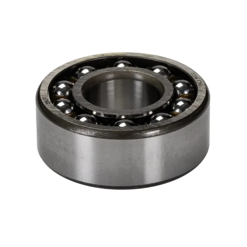 SKF Self-Aligning Ball Bearing 20 mm ID, 47 mm OD, 18 mm Race Width, Non-Metallic Cage, Steel Balls, Open End 2204 ETN9