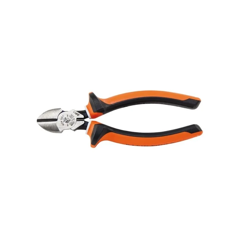 Klein Tools VDE/1000V Approved Insulated Side Cutter with Hardened Steel Jaw, Three-Component Insulation, Bi-Metal 2206EINS
