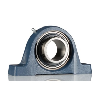 SKF Pillow Block Bearing , Steel Housing, 45 mm Inside Diameter, 21.6 kN Static Load, 33.2 kN Dynamic Load SY 45 TF