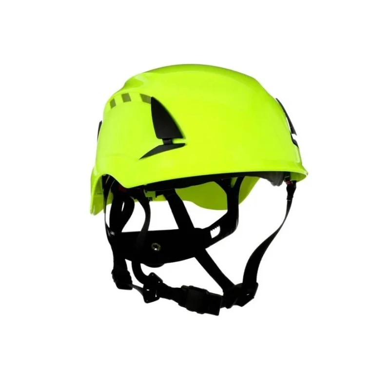 3M 3MTM SecureFitTM Safety Helmet X5000 and X5500 Green, Adjustable, Ventilated, with Chin Strap 7100175537