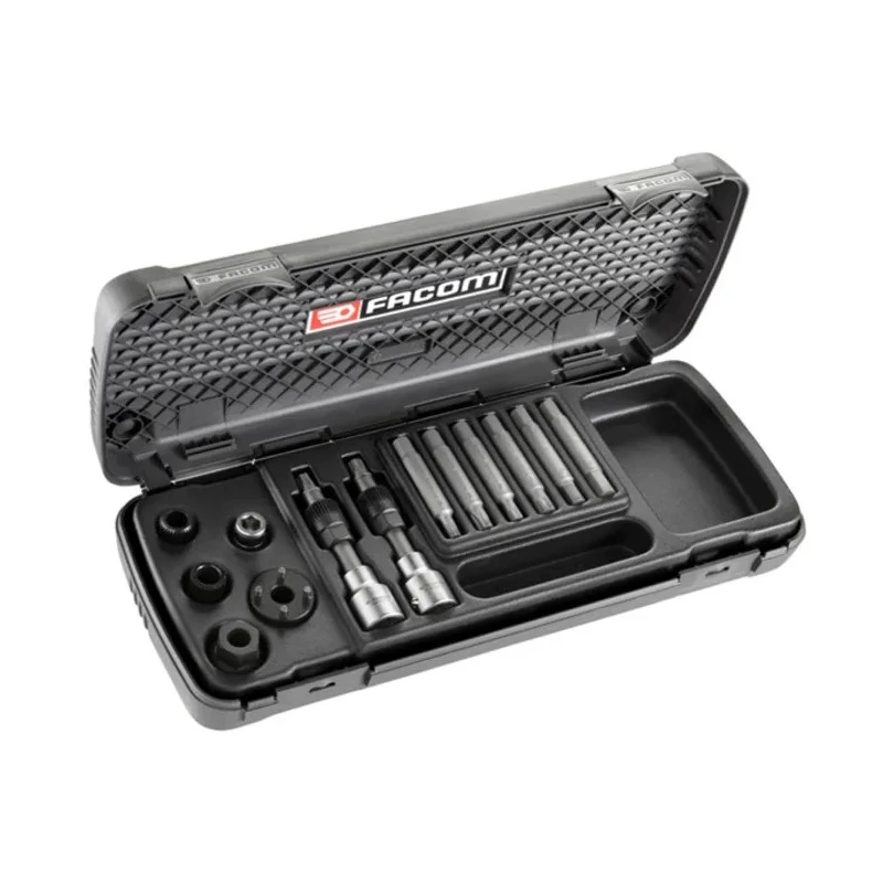 Facom 13 Piece Alternator Pulley Removal Kit with Plastic Case DM.APR