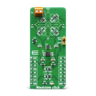 MikroElektronika Instrumentation Amplifier Adapter Board for MAX4208 MIKROE-4124